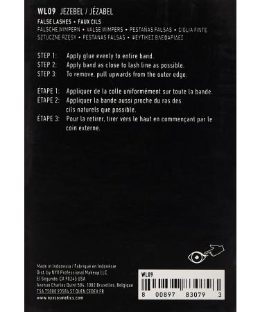 Buy NYX Wicked Lashes Jezebel - Dramatic False Eyelashes for Stunning Looks | International Shipping Available - Buy Online on SooperMarket.com
