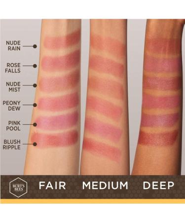 Burt's Bees Glossy Lipstick in Blush Ripple - 100% Natural | 1 Tube - Buy Online on SooperMarket.com