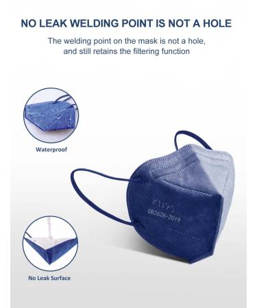 HUHETA KN95 Face Mask 60 Pack 5-Ply Breathable Safety Mask 95% Filter Efficiency - Individually Wrapped, Multicolored Cup Dust Masks - Buy Online on SooperMarket.com