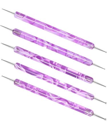 Toseky Nail Liner Brushes | Nail Liner Brush Dotting Pen Double Ended Multifunctional Nail Brushes Miniature Painting Brushes Nail Liner Brush Dotting Pen Purple - Buy Online on SooperMarket.com