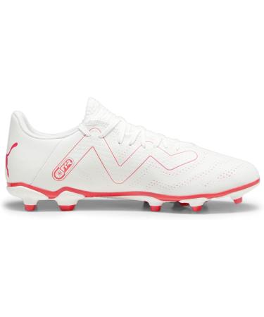PUMA Men's Future Play FG/AG Football Shoe - EU 43 White & Fire Orchid | International Shipping Available - Buy Online on SooperMarket.com