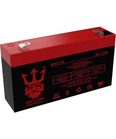 Neptune NT613 6V 1.3Ah Replacement SLA Battery for PE6V1.2F1 - Reliable Emergency Lighting Solution | International Shipping - Buy Online on SooperMarket.com