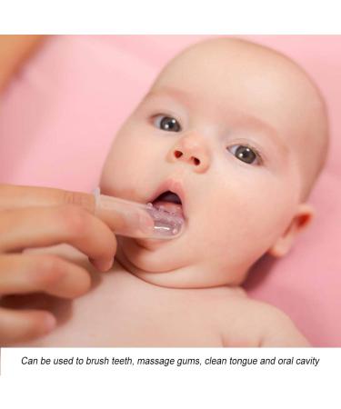 Baby Toothbrush Soft Baby Finger Toothbrush Silicone Tongue Brush Oral Cavity Cleaning Tool for Kids Babies - Buy Online on SooperMarket.com