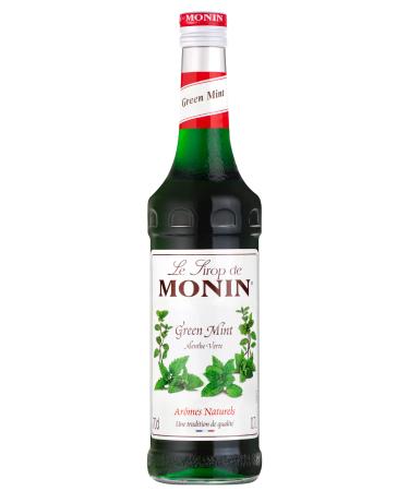 MONIN Premium Green Mint Syrup 700ml for Cocktails and Mocktails. Vegan-Friendly Allergen-Free 100% Natural Flavours Green Mint 700 ml (Pack of 1)
