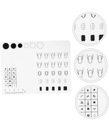 minkissy 1pc Silicone Manicure Pad Silicone Pad White Printing - Buy Online on SooperMarket.com