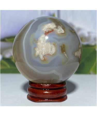 Natural Sphere Cherry Agate Crystal Ball Natural Gemstones Quartz Sphere Fengshui Home Decoration 1pc (Color : 170-190g) - Buy Online on SooperMarket.com