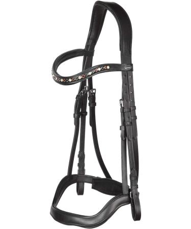 Heinick-Reitsport Bari Anatomic Black Bridle for Thoroughbreds | Soft Comfort & International Shipping - Buy Online on SooperMarket.com