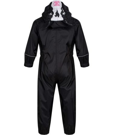 Regatta Girl's Charco All-in-One Suit 48-60 Black/White - Stylish and Comfortable Kids' Outdoor Wear - Buy Online on SooperMarket.com