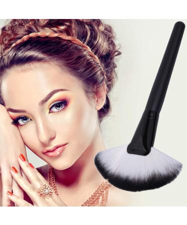 Large Slim Fan Makeup Brush Blending Highlighter Face Contour Powder Brush New Released Nice Design Black - Buy Online on SooperMarket.com