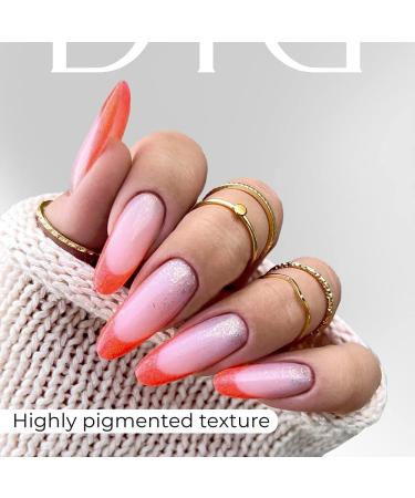Didier Lab - Premium UV Gel Nail Polish - Brillant No. 15 - Gel Nail Varnish - Nail Art - Long-Lasting High Gloss Wear - Orange Gel Nail Polish - Gel Nails - Glitter Gel Nail Polish - Rich Pigment - Buy Online on SooperMarket.com