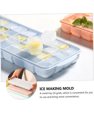 Cabilock 3pcs Silicone Ice Tray Mold Silicone Ice Trays Silicone Ice Maker Ice Cubes Ice Mold 25X10X2.5CM Assorted Color - Buy Online on SooperMarket.com