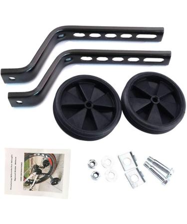 Bicycle Training Wheels Replacement Kit for Kids - Heavy Duty Rear Stabilizers - Fits 12/14/16/18/20 inch Bikes (Black) - Buy Online on SooperMarket.com