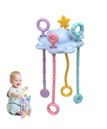 Shop Interactive Spinner Sensor Toys for Toddlers | Travel Pull String Activity for Babies | Child-Friendly Developmental Toys in Blue - Buy Online on SooperMarket.com