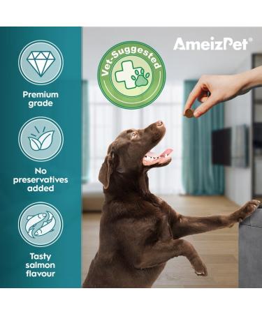 AmeizPet Anal Gland Treatment Soft Dog Chews - 120 Healthy Digestive Fiber Treats - Buy Online on SooperMarket.com