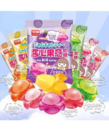 Mango White Peach Soft Candy Peelable Litchi Gummies Instant Office Sugary Snacks Fruit Juice Fudge Chewing Sweets Gummy Candy Healthy Desserts Dim sum Candies Casual Snacks Gift (Mango 10bag) Mango 10bag - Buy Online on SooperMarket.com
