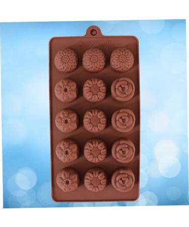 MAGICLULU 2pcs Decor Chocolate Silicone Molds Sphere Baking Silicone Candy Mold Candy Molds Silicone Moulds Cake Mold Silcone Molds Flower Baking Mould Cake Baking Molds Waffles Flowers mediumx2pcs Coffeex2pcs - Buy Online on SooperMarket.com