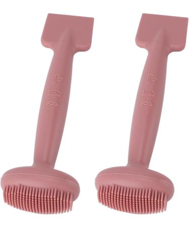 2Pcs Face Mask Brush 2Pcs Face Mask Brush Silicone Facial Cleansing Brush Scraper Tool Cleaning for Beauty Salon Apply Mud Mask (Pink) - Buy Online on SooperMarket.com