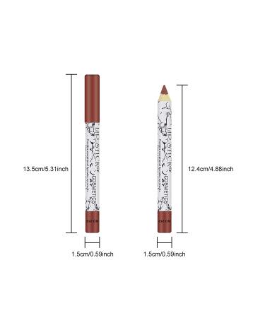 Ownest 12-Piece Lip Liner Pen Set - Matte Nude Lip Liner Pencil Kit for High Pigment and Sexy Lips - Buy Online on SooperMarket.com