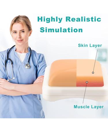Injection Pad - Plastic Intramuscular Injection Practice/Trainng Pad Kit for Nurse Nursing Students im sq Shot 2 Pack - Buy Online on SooperMarket.com