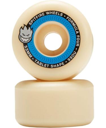Spitfire Formula Four 99D Tablet Skateboard Wheels - 52mm White (Set of 4) - Buy Online on SooperMarket.com