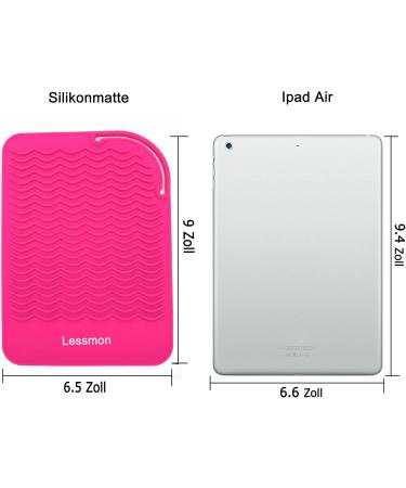 Heat Resistant Mat for Curling Irons & Hair Styling Tools - 9x6.5 Pink | Shop Internationally - Buy Online on SooperMarket.com