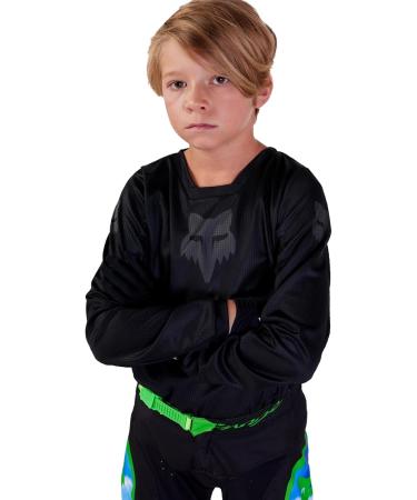 Fox Racing Unisex Kids Blackout Jersey Windbreaker | Youth Size L - Best for All Weather - Buy Online on SooperMarket.com