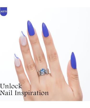 MAYCHAO Indigo Gel Nail Polish 15ML Purple Gel Polish Soak Off UV LED Nail Polish Nail Art Starter Manicure Salon DIY at Home 0.5 OZ - Buy Online on SooperMarket.com