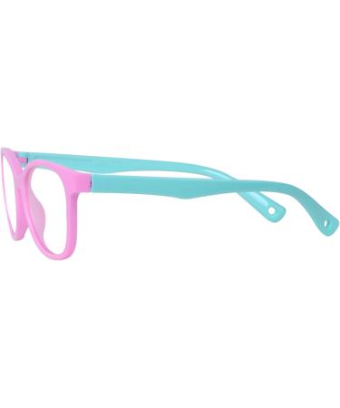 Kids Blue Light Filter Glasses - UV Protection TR90 Frames for Boys & Girls + Adjustable Band & Pink Case - Buy Online on SooperMarket.com