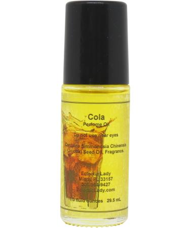 Cola Perfume Oil 1.0 fl oz Portable Roll-On Fragrance with Long-Lasting Scent Delightful Essential Oils and Jojoba Oil For Daily Use 1 Fl Oz (Pack of 1)