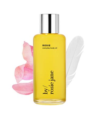 By Rosie Jane Everyday Body Oil (Rosie Fragrance) - Nude Musk & Sweet Rose Scented Oil with Sunflower Oil Olive Oil & Rosehip Seed Oil to Hydrate and Nourish Dry Skin (5 fl oz) Rosie (Rose)