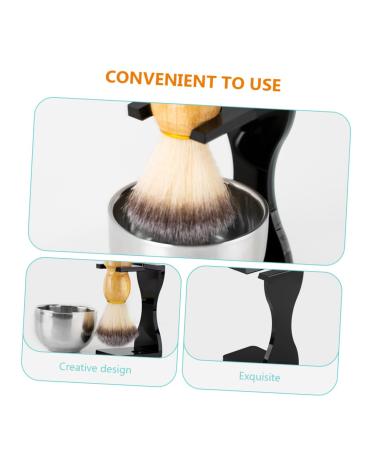 NOLITOY 4 Sets Shaving Kit - Premium Wet Shaving Brush Set Beard Brush & Acrylic Bracket for Men - International Shipping Available - Buy Online on SooperMarket.com