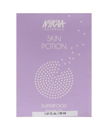 Nykaa Naturals Skin Potion Superfoods Facial Oil - Hydrating & Fortifying Face Oil for Dry Skin - Clear Clogged Pores - 1 oz International Shipping - Buy Online on SooperMarket.com