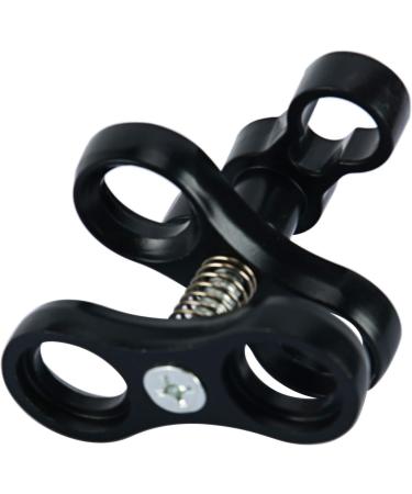 Amarine Made 1 Inch Black Underwater Ball Clamp Mount - 2 Pack for Light Arm System - Buy Online on SooperMarket.com