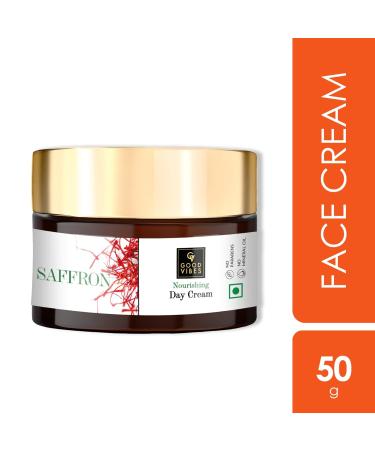 Good Vibes Saffron Nourishing Day Cream - Hydrating 50g | Heal Dull Skin | International Shipping Available - Buy Online on SooperMarket.com