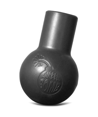 Barbell Bomb by ABMAT - Turn any surface into a Barbell Landmine exercise - Presses, Rows, Rotation, Split Squats, Lumberjacks and more. Black, One-piece molded foam