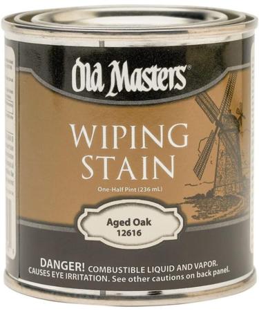 Old Masters Semi-Transparent Aged Oak Oil-Based Wiping Stain 0.5 pt - Ideal for DIY Projects & Furniture Restoration - Fast International Shipping - Buy Online on SooperMarket.com