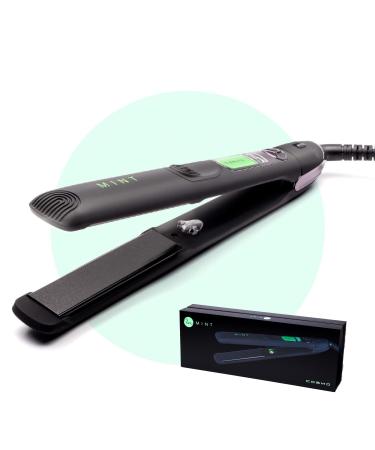 Professional Series Ultra-Smooth Cosmo Flat Iron for Thick Hair by MINT | Powerful Salon-Grade Single-Pass Ceramic Tourmaline Ionic Hair Straightener. Travel-Ready Dual Voltage