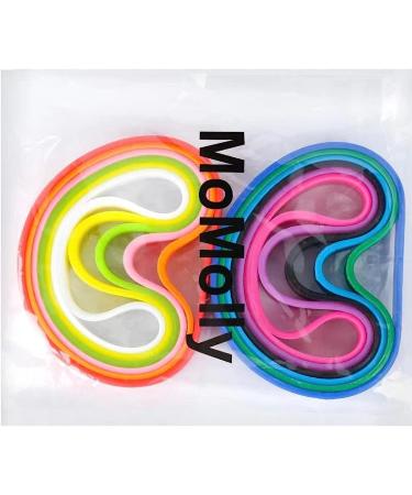 MoMolly Silicone Wristbands Rubber Bracelets - 12Pcs Mixed Colors Sports Bands for Women and Men - Customizable Charms - Assorted 12 Colors - Buy Online on SooperMarket.com