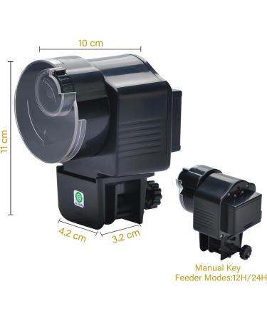 Podazz Aquarium Fish Feeder Vacation Aquarium Automatic Fish Food Dispenser Tank Feeder Timer Auto Feeders for Holiday Vacation Fish Dispenser (AF-2003D) AF-2003D Black - Buy Online on SooperMarket.com