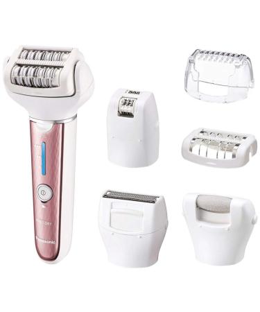 Panasonic ESEL8A Pink Rechargeable Epilator with Pumice Stone 9-Piece Set