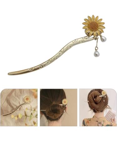 minkissy Daisy Hair Accessory Hair Gems for Women Bridal Tiara Japanese Hair Chopsticks Vintage Hair Chopsticks Hair Chopsticks for Women Sunflower Hair Sticks To Hang Pin China Bun Bride - Buy Online on SooperMarket.com