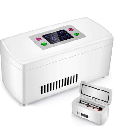 Mini Fridge Insulin Cooler Built-in Rechargeable Lithium Battery Suitable for Insulin Serum Interferon Eye Drops Storage Travel Airplane 1battery