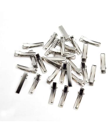 F Fityle 30/100 Pack Flat Single Prong Alligator Hair Clips - DIY Blanks - 32mm 30 Pieces for Crafting & Styling - Buy Online on SooperMarket.com
