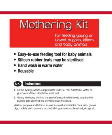Mikki Dog Puppy Cat Kitten Mothering Kit Feeding and Medicine Syringe for Young /Unwell Animals Rearing set - Buy Online on SooperMarket.com