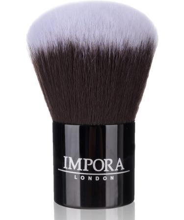 Kabuki Powder Makeup Brush by Impora London - Ideal for Powders, Blush, Bronzer, Foundation, Mineral Make up | Black - Buy Online on SooperMarket.com