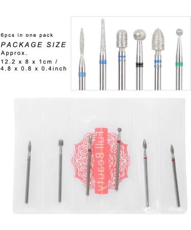 Nail Drill Bits Ceramic Nail Mill Bits Professional Remove Gel Acrylic Cuticle Diamond Tungsten Carbide Tools for Nail Beautify Polishing Clear Care Manicure Pedicure(JG#8) - Buy Online on SooperMarket.com