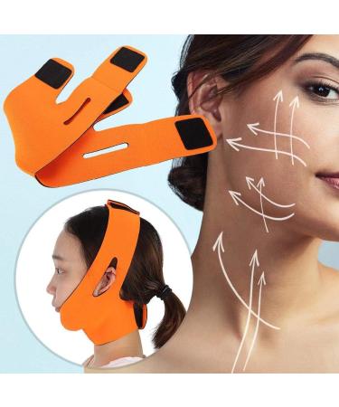 Face Slimming Cheek Mask V Line Facial Mask Chin Lift Up Anti Wrinkle Mask Face Line Slim up Belt (Orange) - Buy Online on SooperMarket.com