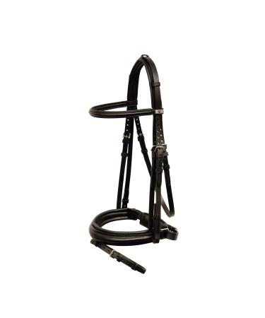 St bben bridle 2300 Leitrim ebony/ebony warmblood (WB) - special French noseband