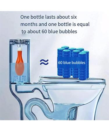 Bowling Blue Bubble Toilet Bowl Cleaner Toilet Fresheners Automatic Toilet Cleaner Drop In Tank Toilet Bowl Cleaner Blue Bubble Bottle Cleaner Tablet For Bathrooms Toilets (2) - Buy Online on SooperMarket.com