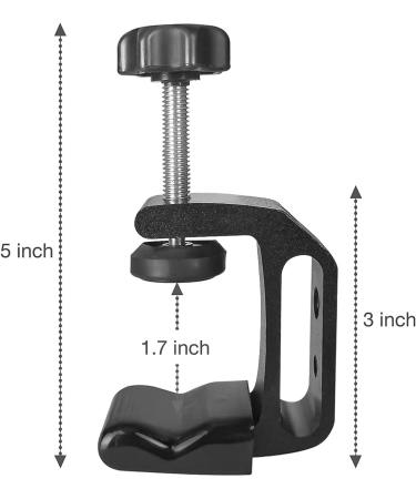 Julius Studio 2-Pack C Clamp Adapter for 1/4 3/8 Female Screw Thread - Multi Functional Mounting Equipment for Photo Video Studio and Wood Work - Buy Online on SooperMarket.com